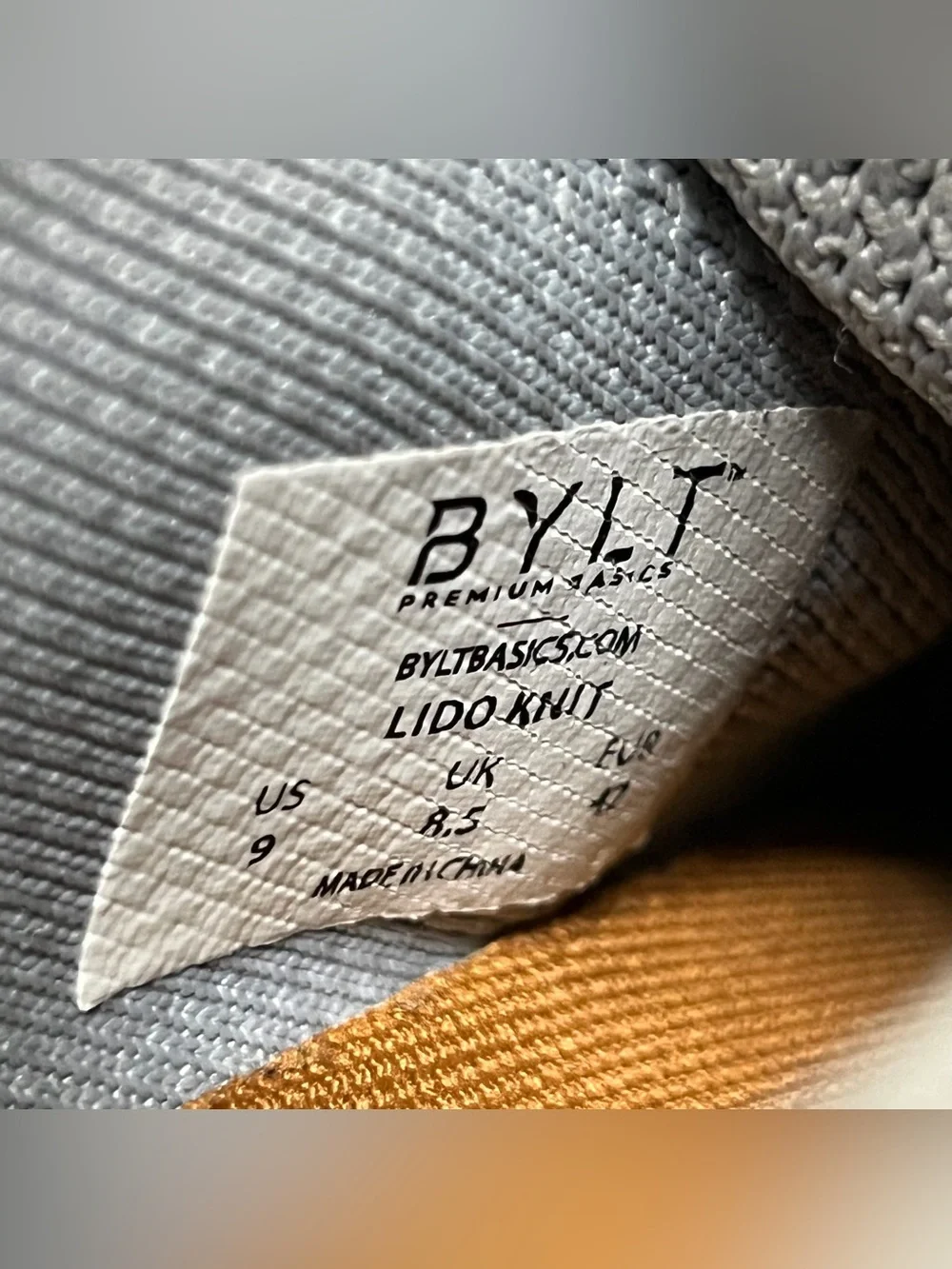 BYLT Knit Lido Shoes Men's Size 9 Gray Lace Up Low Top Classic Casual Sneakers